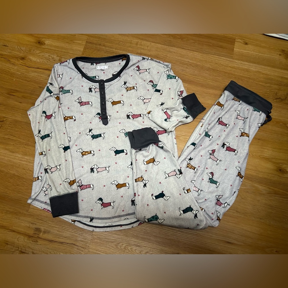 Secret Treasures Dachshund Pajama Set - Christmas/Holiday